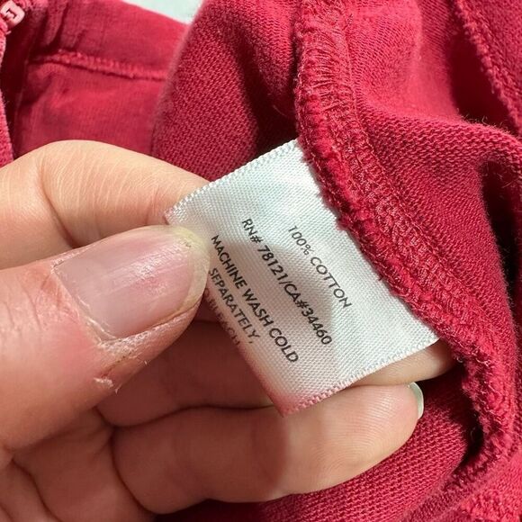 Eileen Fisher Womens Mock Neck Stretch Long Sleeve Zip Up Jacket Red Size Medium - Picture 7 of 8